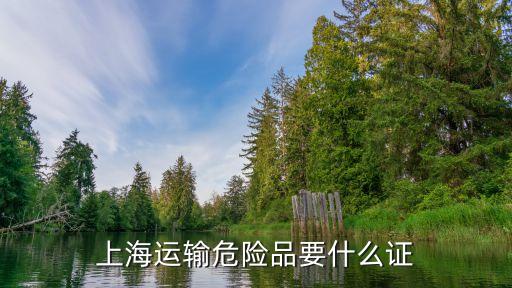 上海運輸危險品要什么證