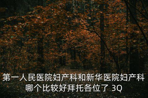 上海市第一人民醫(yī)院 新華醫(yī)院，生寶寶是新華醫(yī)院好還是第一人民醫(yī)院好為什么