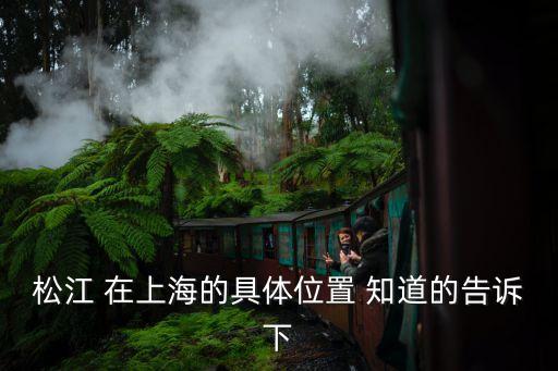 上海市松江區范圍，上海松江區多大