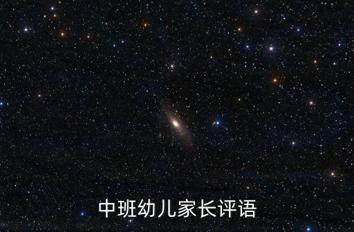 中班評語，中班幼兒家長評語