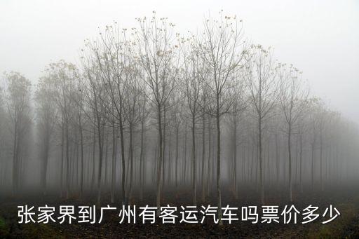 張家界到廣州汽車(chē)多長(zhǎng)時(shí)間，張家界到廣州有客運(yùn)汽車(chē)嗎票價(jià)多少