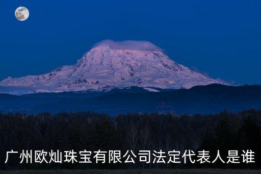 廣州歐燦珠寶有限公司法定代表人是誰