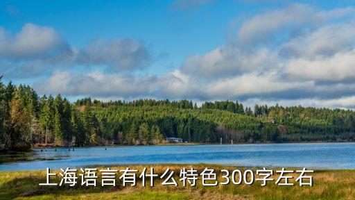 上海市學(xué)校語(yǔ)言文字特色，上海語(yǔ)言有什么特色300字左右