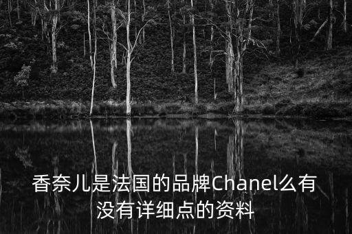 香奈兒是法國的品牌Chanel么有沒有詳細點的資料