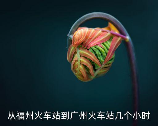 從福州火車站到廣州火車站幾個(gè)小時(shí)