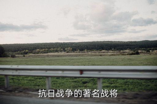 抗日將領，國共抗日名將