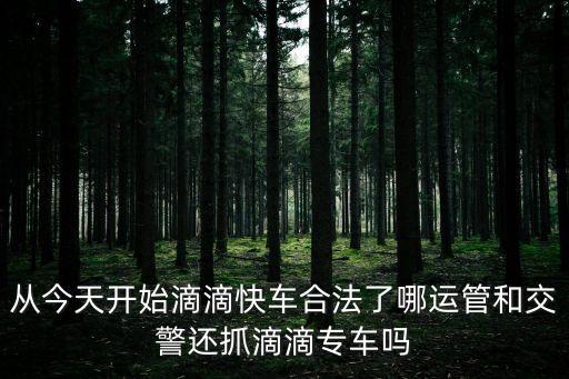 廣州專車被運政抓了嗎，從今天開始滴滴快車合法了哪運管和交警還抓滴滴專車嗎