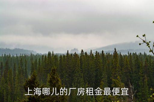 上海哪兒的廠房租金最便宜