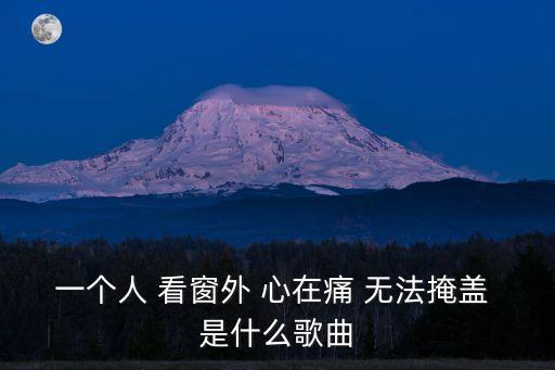 一個(gè)人 看窗外 心在痛 無法掩蓋 是什么歌曲
