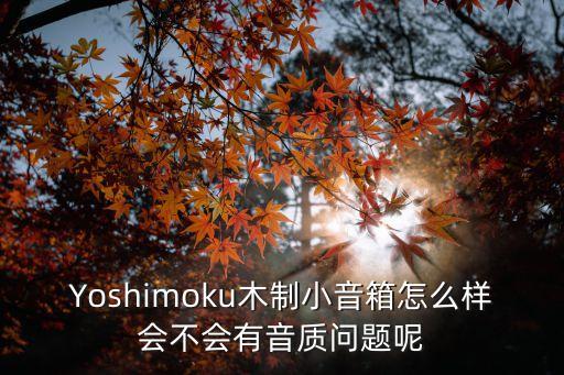 Yoshimoku木制小音箱怎么樣會不會有音質問題呢
