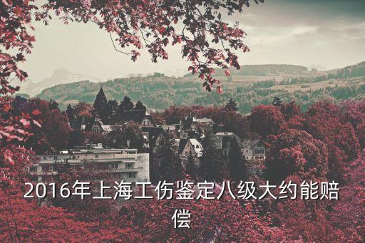 2016年上海工傷鑒定八級大約能賠償