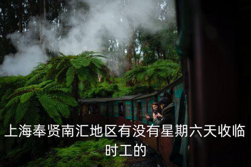 上海奉賢南匯地區有沒有星期六天收臨時工的