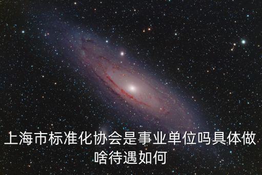上海市產(chǎn)業(yè)社區(qū)標(biāo)準(zhǔn)化，上海市標(biāo)準(zhǔn)化協(xié)會是事業(yè)單位嗎具體做啥待遇如何