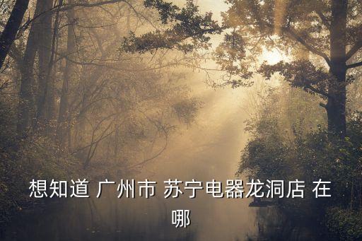 蘇寧電器在廣州有哪些專賣店，廣州哪個蘇寧電器最大商品最齊全價格最好