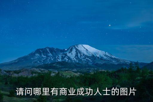 請問哪里有商業成功人士的圖片