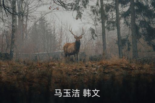 馬玉潔 韓文