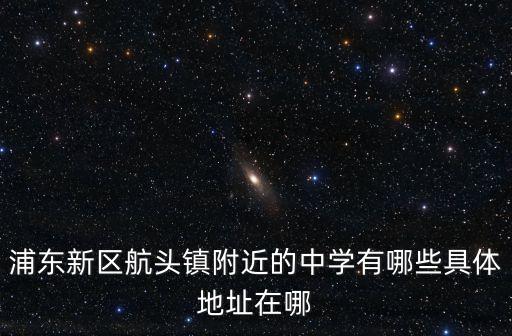浦東新區航頭鎮附近的中學有哪些具體地址在哪