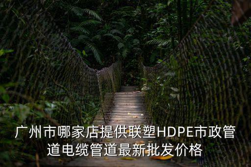 廣州市哪家店提供聯塑HDPE市政管道電纜管道最新批發價格