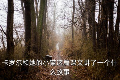 卡羅爾和她的小貓這篇課文講了一個什么故事