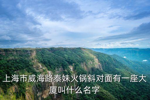 上海市海灣常青大廈，上海市威海路泰妹火鍋斜對面有一座大廈叫什么名字