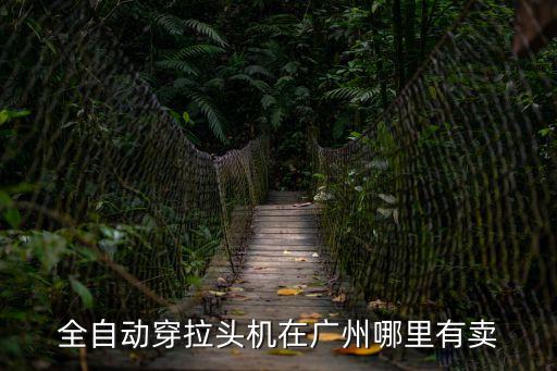 全自動穿拉頭機在廣州哪里有賣