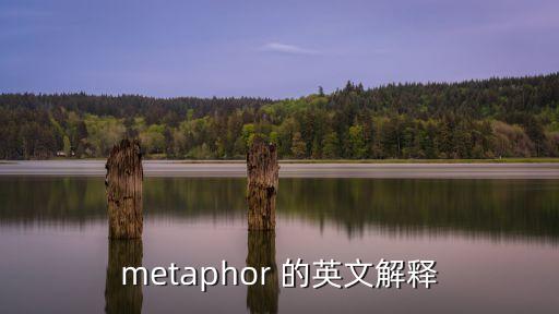 metaphor 的英文解釋