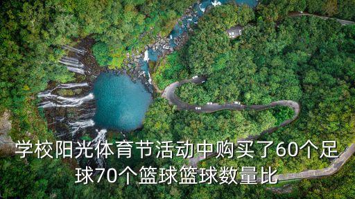 上海市中職陽光體育節，學校陽光體育節活動中購買了60個足球70個籃球籃球數量比