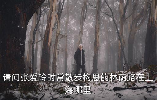 請問張愛玲時常散步構思的林蔭路在上海哪里