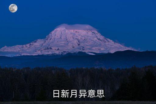 日新月異意思