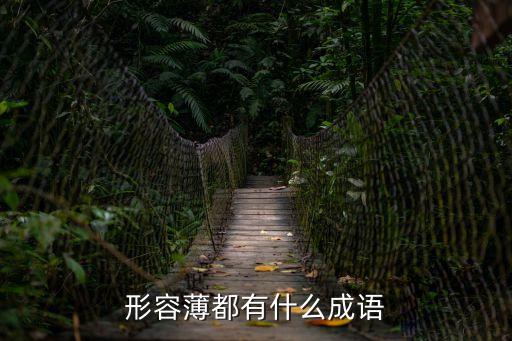 形容薄都有什么成語