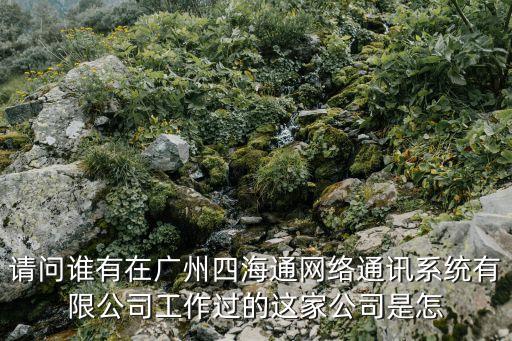 請問誰有在廣州四海通網絡通訊系統有限公司工作過的這家公司是怎