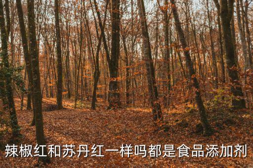 辣椒紅和蘇丹紅一樣嗎都是食品添加劑