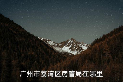 廣州市荔灣區房產管理局官網，廣州市荔灣區房管局地址