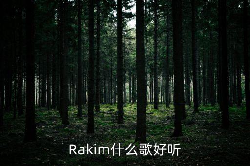 Rakim什么歌好聽