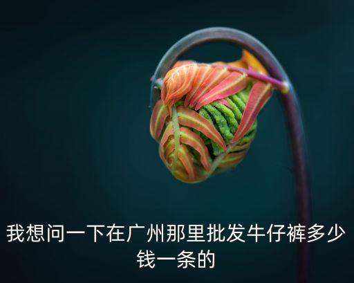 廣州批發(fā)褲子多少錢一條，廣州哪里牛仔批發(fā)便宜長(zhǎng)褲一般多少錢一條