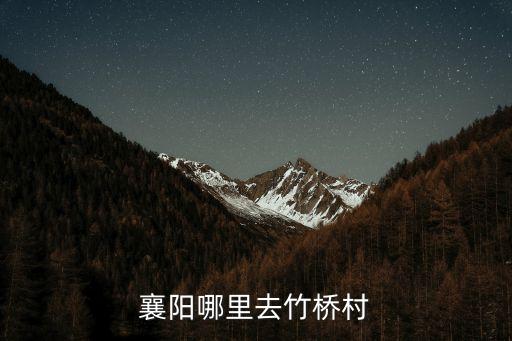 竹橋古村，襄陽哪里去竹橋村