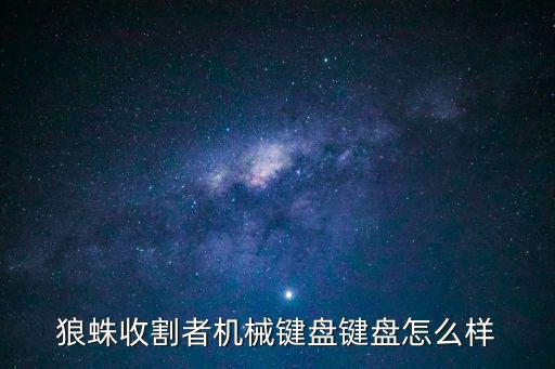 狼蛛收割者機(jī)械鍵盤(pán)鍵盤(pán)怎么樣