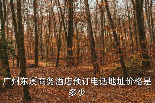 廣州東溪商務(wù)酒店預(yù)訂電話地址價格是多少