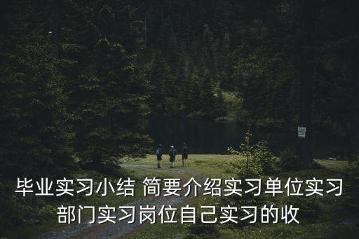 畢業實習小結 簡要介紹實習單位實習部門實習崗位自己實習的收
