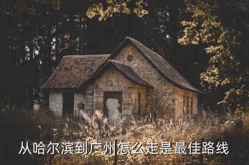 從哈爾濱到廣州怎么走是最佳路線