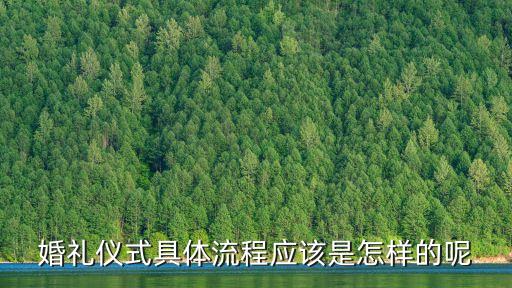 結(jié)婚典禮儀式流程，一般婚禮的程序都有哪些
