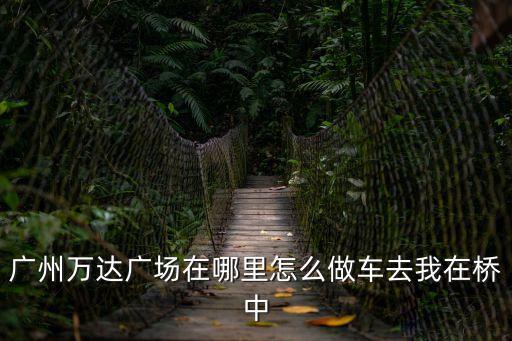 廣州萬達廣場在哪里怎么做車去我在橋中