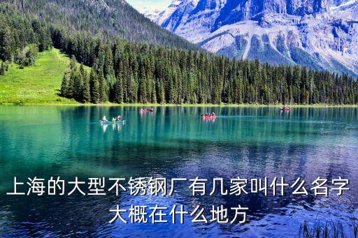 上海市東海不銹鋼廠，上海的大型不銹鋼廠有幾家叫什么名字大概在什么地方