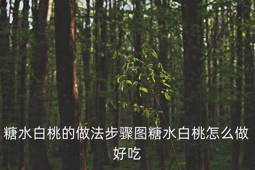 糖水白桃的做法步驟圖糖水白桃怎么做好吃