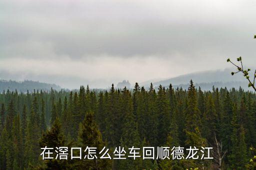 在滘口怎么坐車回順德龍江
