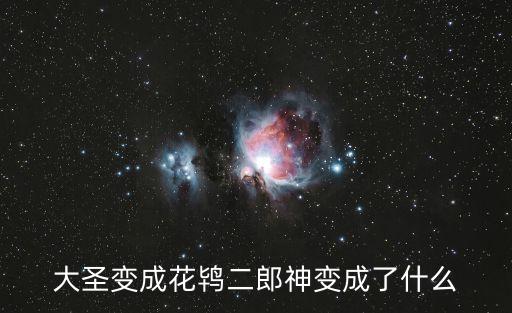 花鴇，大圣變成花鴇二郎神變成了什么