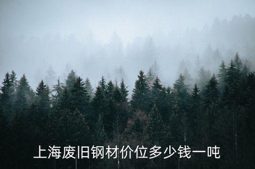 上海廢舊鋼材價位多少錢一噸