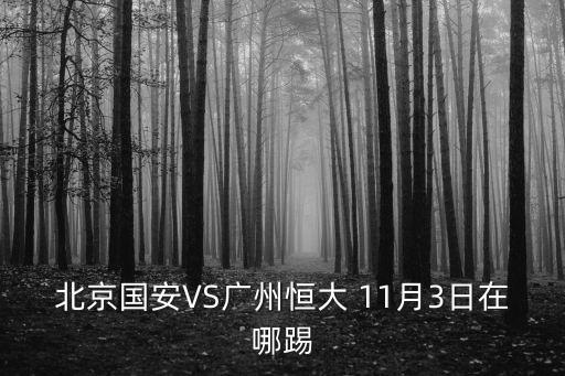 北京國安VS廣州恒大 11月3日在哪踢