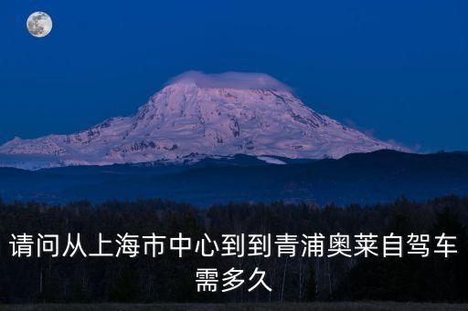 上海市區(qū)離青浦奧萊多遠(yuǎn)，從上海站乘動(dòng)車和高鐵的地方到青浦奧特萊斯打車的話需要多少錢