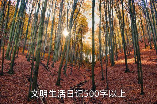 文明日記，文明禮儀的日記